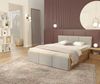 FDM Polsterbett mit Lattenrost Doppelbett 120x200, 140x200, 160x200, 180x200 (MADE IN EU - Bettrahmen mit Bettkasten für viel Stauraum, in Grau,Weiß oder Eiche Braun, ideal für Paare), Metallrahmen mit hydraulischer Klappfunktion Bild 3