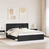 vidaXL Bettrahmen Schwarz 200 x 200 cm Massives Kiefernholz 3412444 Bild 3