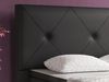 Boxspringbett Oxford 180x200 cm Kunstleder Schwarz Bild 3