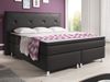 Boxspringbett Oxford 180x200 cm Kunstleder Schwarz Bild 2