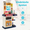 65 TLG. Kinderküche mit Lichter Kinderspielküche mit Wasserpumpe Blau Bild 2