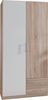 Kleiderschrank Cliff Drehtürenschrank 90x58x198cm Farbe: braun 2-türig Bild 5