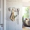 UMBRA STICKS Multi HOOK WHITE 318211-660 platzsparende Garderobenleiste mit 5 beweglichen Haken Bild 3