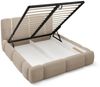 Polsterbett Schlafzimmerbett SPRINGS 160x200cm in Stoff Lambi Latte Bild 5