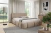 Polsterbett Schlafzimmerbett SPRINGS 160x200cm in Stoff Lambi Latte Bild 2