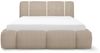 Polsterbett Schlafzimmerbett SPRINGS 160x200cm in Stoff Lambi Latte Bild 4