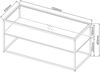 Couchtisch Solund 102x43x46 cm Weiß, matt [en. casa] Bild 3