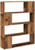 vidaXL Bücherregal/Raumteiler Altholz-Optik 100x24x124,5 cm 856744 Bild 5