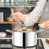 Joyfair 3-Lagiger Edelstahl Kochtopf 22cm mit Glasdeckel, 5L Induktion Bild 4