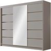 Kleiderschrank mit Goldverzierung Aramao VI mit drei Schwebetüren, Spiegel (Farbe: Cashmere) Bild 2