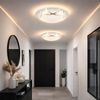 LED Deckenleuchte, Glas, Opal gemustert, D 25 cm Bild 5