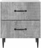 vidaXL Nachttisch Betongrau 43 x 34,5 x 47,5 cm Holzwerkstoff 894761 Bild 4