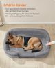 Feandrea Hundebett, Hundekissen, für extra große Hunde, 122 x 85 x 18 cm, orthopädisch, wasserdichte Innenschicht, erhöhte Ränder, abnehmbarer, waschbarer Bezug, rutschfest, hellgrau Bild 4