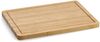 ZELLER 25219 Schneidebrett aus Bambus mit Saftrille, ca. 32 x 22 x 1,6 cm Bild 3