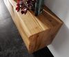 Sideboard New Live-Edge 145 cm Akazie Natur 3 Türen Kufe Metall Schwarz Bild 5