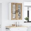 vidaXL Wandglas-Schrank PORTO Artisan-Eiche 60 x 31 x 80 cm 885444 Bild 4