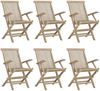 vidaXL 7-tlg. Garten-Essgruppe Grau Massivholz Teak 3155044 Bild 4