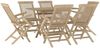 vidaXL 7-tlg. Garten-Essgruppe Grau Massivholz Teak 3155044 Bild 3
