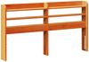 vidaXL Bettgestell mit Kopfteil ohne Matratze Wachsbraun 135x190 cm 3306554 Bild 5