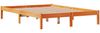 vidaXL Bettgestell mit Kopfteil ohne Matratze Wachsbraun 135x190 cm 3306554 Bild 4