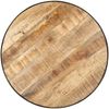 Couchtisch, Sofatisch Schwarz 68x68x36 cm Raues Mango-Massivholz Bild 3