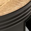 Couchtisch, Sofatisch Schwarz 68x68x36 cm Raues Mango-Massivholz Bild 4