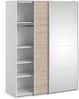 Veto Schiebetürenschrank 150cm weiß Hickory Kleiderschrank Schwebetüren Schrank Bild 5