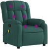 vidaXL Massagesessel Dunkelgrün Stoff 373592 Bild 2