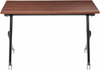 Zusammenklappbarer Schreibtisch BENDI Dunkelbraun 120 cm 60 cm Bild 4
