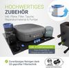 Juskys® Whirlpool SpaLuxe – Aufblasbar, 130 Sprudeldüsen, 3000W Gesamtleistung, PVC laminiert, Grau/Blau Bild 3