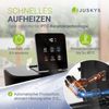 Juskys® Whirlpool SpaLuxe – Aufblasbar, 130 Sprudeldüsen, 3000W Gesamtleistung, PVC laminiert, Grau/Blau Bild 5