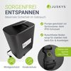Juskys® Whirlpool SpaLuxe – Aufblasbar, 130 Sprudeldüsen, 3000W Gesamtleistung, PVC laminiert, Grau/Blau Bild 2