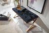 Sitzbank Samt Schwarz 90 x 46 x 44 cm Flur Polsterbank mit Metallgestell | Bettbank Schlafzimmer Chesterfield Design | Flurbank Garderobenbank Modern Bild 4