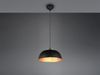 Pendelleuchte PUNCH 1-flammig Metall Schwarz Gold mit Drahtgeflecht, Ø 35cm Bild 3