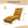 LVHOM Relaxsessel Sackleinen Massage-Liege INDOOR PREMIUM (Ergonomische Fernbedienungs-Steuerung, Sanfte Massageprogramme mit Fernbedienung, Schwerlastfähig bis 250 kg), Elektrische Entspannung mit skandinavischem Flair Bild 3