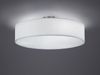 Runde LED Deckenleuchte mit Stoffschirm in Weiß Ø 50cm Bild 3