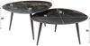 KAWOLA Couchtisch PONTE Set 2-tlg. Keramik schwarz oval 40 x 58 x 70 cm Bild 4