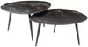 KAWOLA Couchtisch PONTE Set 2-tlg. Keramik schwarz oval 40 x 58 x 70 cm Bild 3
