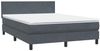 vidaXL Boxspringbett mit Matratze & LED Dunkelgrau 160x210 cm Samt 3316696 Bild 5