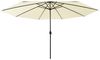vidaXL Sonnenschirm mit LED-Beleuchtung 400 cm Sandweiß 312530 Bild 2