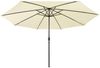 vidaXL Sonnenschirm mit LED-Beleuchtung 400 cm Sandweiß 312530 Bild 3
