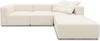 DOMO. collection Ecksofa 800013, Couch in L-Form, rechteckig mit gepolsterte Rückenlehne, Modul-Element, Sofa, Polsterecke, Eckcouch, Polsterganitur 301 x 193 x 69 (BxTxH), natur Bild 2