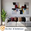 MSS Kissenbezug 2er Set - 80x80 cm - Burgund Bild 4