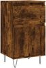 2 Stk. Sideboards, Kommoden Räuchereiche 40x35x70 cm Holzwerkstoff j3526p Bild 5