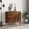 2 Stk. Sideboards, Kommoden Räuchereiche 40x35x70 cm Holzwerkstoff j3526p Bild 2