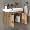 Roomart ADA Badmöbel Set– 2-teiliges Badezimmermöbel Set- Waschbecken mit Unterschrank - H 42 x B 35 x T 60 cm • Eiche Bild 2