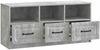 vidaXL TV-Schränk Betongrau 102 x 34,5 x 47 cm Holzwerkstoff 895828 Bild 3