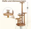 Bamworld Blumenständer platzsparender Pflanzenregal für Wohnzimmer & Garten, Blumentreppe (1 St), Holzblumenständer 3-stöckig, 33x54 cm Bild 2