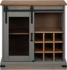 vidaXL Sideboard HALDEN mit Schiebetür Grau 80x40x80 cm Massivholz 4018423 Bild 3