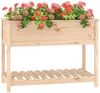 vidaXL Pflanzkübel mit Ablage 111,5x54x81 cm Massivholz Kiefer 823787 Bild 4